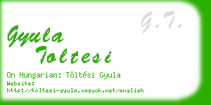 gyula toltesi business card